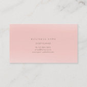 Butterfly Circle Gold Imitate Rosa Rose Delikat Visitenkarte (Rückseite)