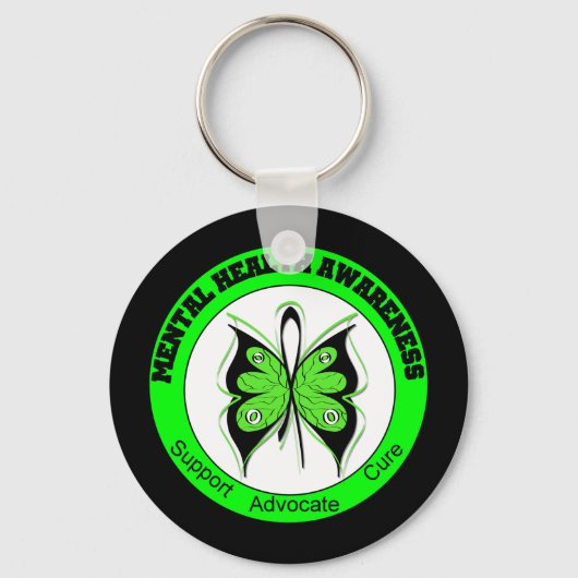 Butterfly Circle Mental Health Awareness Schlüsselanhänger (Vorderseite)