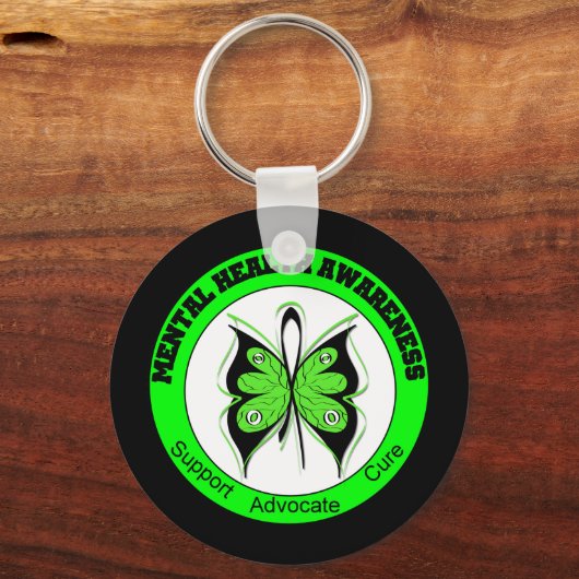 Butterfly Circle Mental Health Awareness Schlüsselanhänger (Vorderseite)