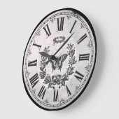 Butterfly Classic Retro Große Wanduhr (Winkel)
