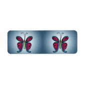 Butterfly Classic Round Sticker (Vorne)