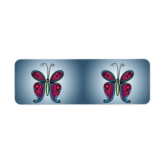 Butterfly Classic Round Sticker (Vorne)