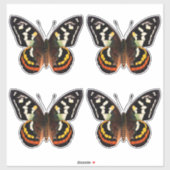 Butterfly Classic Round Sticker (Blatt)