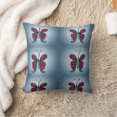 Butterfly Classic Round Sticker Kissen (Decke)