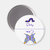 Butterfly Clean Dirty Geschirrspülmaschine Magnet (Vorderseite/Rückseite)