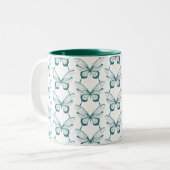 Butterfly Coffee Mug Zweifarbige Tasse (Vorderseite Links)