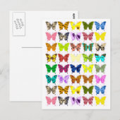 Butterfly Collage Postkarte (Vorne/Hinten)