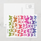 Butterfly Collage Postkarte (Vorne/Hinten)