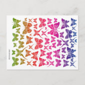 Butterfly Collage Postkarte (Vorderseite)