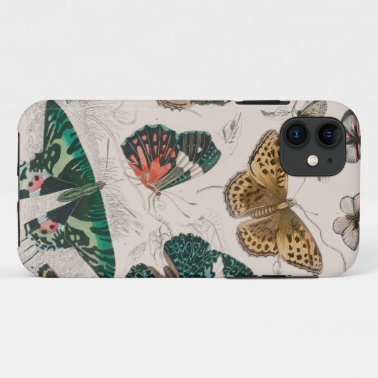 Butterfly Collection Antike Schmetterlinge Case-Mate iPhone Hülle (Rückseite (Horizontal))