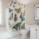 Butterfly Collection Antike Schmetterlinge Duschvorhang (Beispiel)