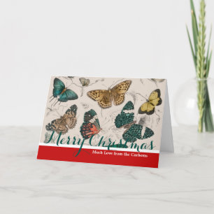 Butterfly Collection Antike Schmetterlinge Feiertagskarte