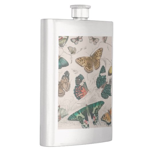 Butterfly Collection Antike Schmetterlinge Flachmann (Rechts)