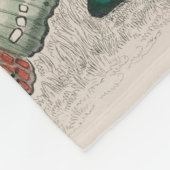 Butterfly Collection Antike Schmetterlinge Fleecedecke (Ecke)