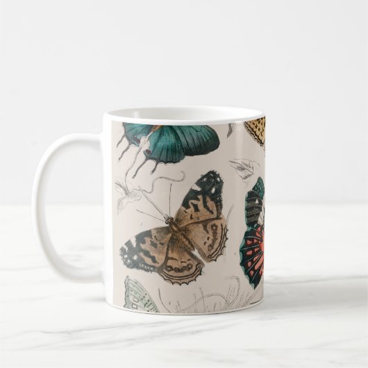 Butterfly Collection Antike Schmetterlinge Kaffeetasse (Links)