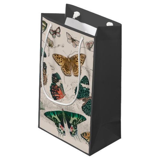 Butterfly Collection Antike Schmetterlinge Kleine Geschenktüte (Rückseite Schrägansicht)