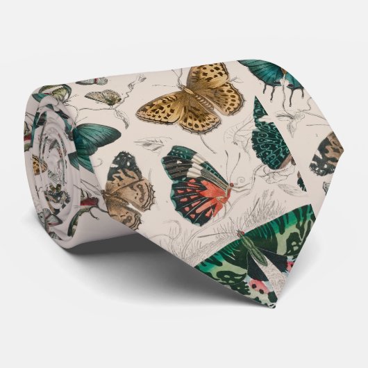 Butterfly Collection Antike Schmetterlinge Krawatte (Gerollt)