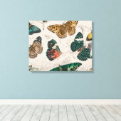 Butterfly Collection Antike Schmetterlinge Leinwanddruck (Insitu (Holzboden))