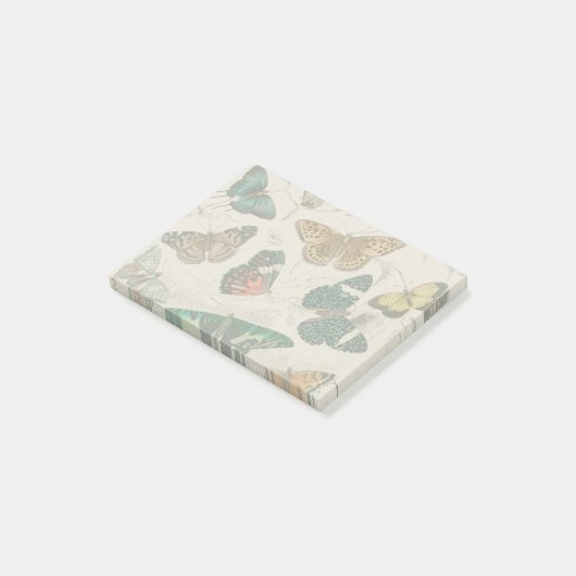 Butterfly Collection Antike Schmetterlinge Post-it Klebezettel (angewinkelt)