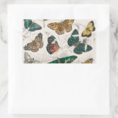 Butterfly Collection Antike Schmetterlinge Rechteckiger Aufkleber (Tasche)