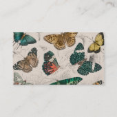 Butterfly Collection Antike Schmetterlinge Visitenkarte (Rückseite)