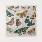 Butterfly Collection Antike Schmetterlinge Wandteppich (Vorderseite)