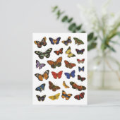 Butterfly Collection Postkarte (Stehend Vorderseite)