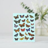 Butterfly Collection Postkarte (Stehend Vorderseite)