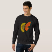 Butterfly Collector Yellow Sunflower Monarch Butte Sweatshirt (Vorne ganz)