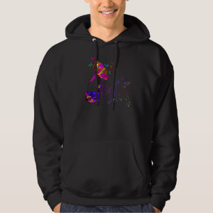 Butterfly Colorful Gramophon Colored Guitars Clas Hoodie