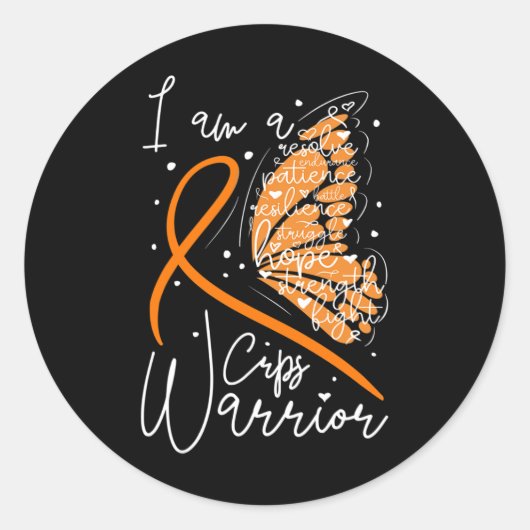 Butterfly-Crps-Krieger1 Runder Aufkleber (Vorderseite)