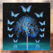 Butterfly Crystal Tree Fensterheber Fensteraufkleber (Blatt 2)