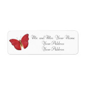 Butterfly Custom Address Labels (Vorne)
