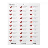Butterfly Custom Address Labels (Vorne)