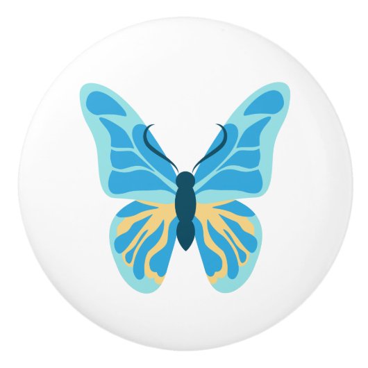Butterfly Custom Color Graphic Keramikknauf (Vorderseite)