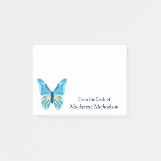 Butterfly Custom Color Graphic Post-it Klebezettel (Vorderseite)