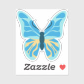 Butterfly Custom Colors Graphic Aufkleber (Blatt)