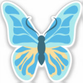 Butterfly Custom Colors Graphic Aufkleber (Vorderseite)