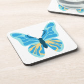 Butterfly Custom Colors Graphic Getränkeuntersetzer (Linke Seite)