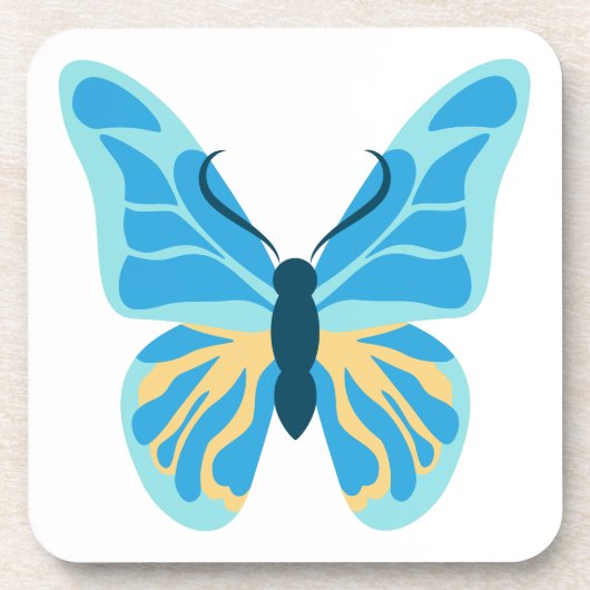 Butterfly Custom Colors Graphic Getränkeuntersetzer (Vorderseite)