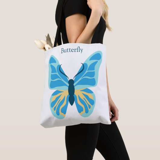 Butterfly Custom Colors Graphic Personalisiert Nam Tasche (Von Nahem)