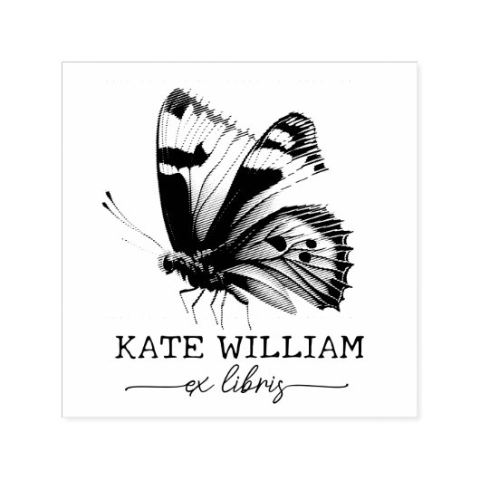 Butterfly Custom ex libris Permastempel (Design)