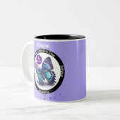 Butterfly Custom Sobrification Geschenk - Sauberes Zweifarbige Tasse (Vorderseite Links)