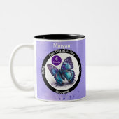 Butterfly Custom Sobrification Geschenk - Sauberes Zweifarbige Tasse (Links)