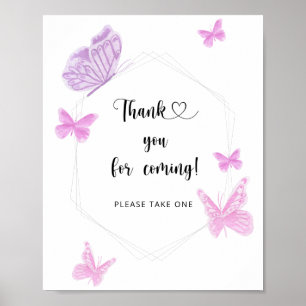 Butterfly \ Danke, dass Sie kommen Poster
