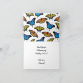 Butterfly Danke Karte (Innenseite)