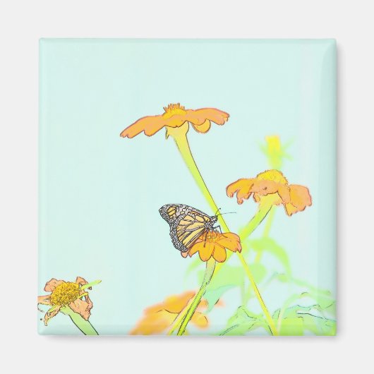 Butterfly Decorative Magnet (Vorne)