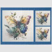 Butterfly-Decoupage Seidenpapier (Vorderseite)