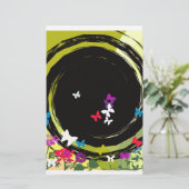 Butterfly Delight Briefpapier (Stehend Vorderseite)