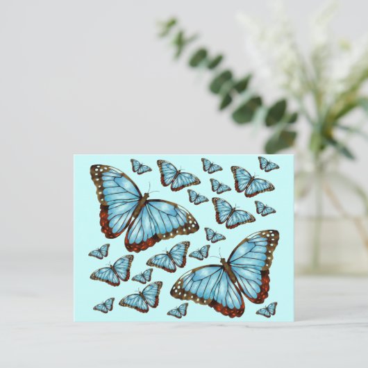 Butterfly Delight Postkarte (Stehend Vorderseite)